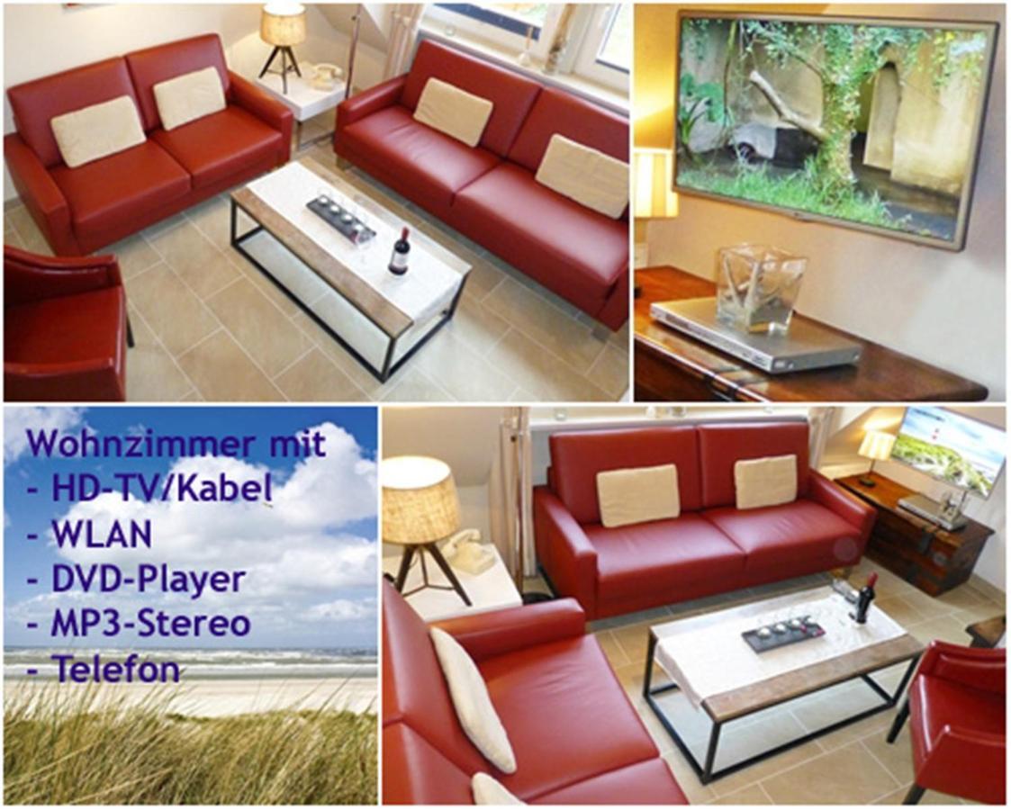 3-Zimmer-Ferienwohnung Deichwiese Westerland 1-3 Personen Exterior foto